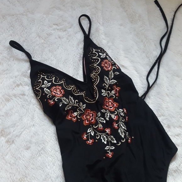 Xhilaration Other - Trendy Studded / Embroidered Swimsuit
